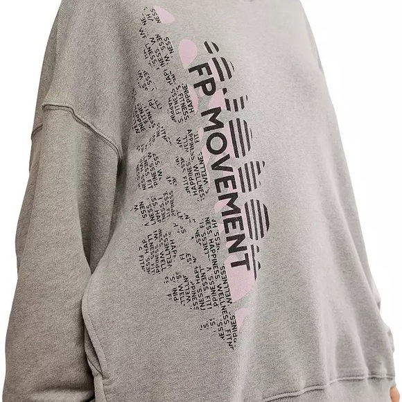 NWT FREE PEOPLE FP Movement Women's All Star Logo Pullover size S, M, L - Picture 3 of 9
